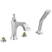 Delta Delta Dorval™: Roman Tub with Hand Shower Trim - Less Handles
