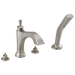 Delta Delta Dorval™: Roman Tub with Hand Shower Trim - Less Handles