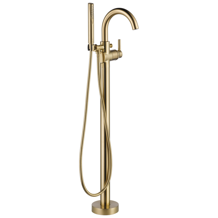 Delta T4759-FL Trinsic Contemporary Floor Mount Tub Filler Trim