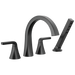 Delta Lineax T4762 Roman Tub Trim with Hand Shower - Matte Black