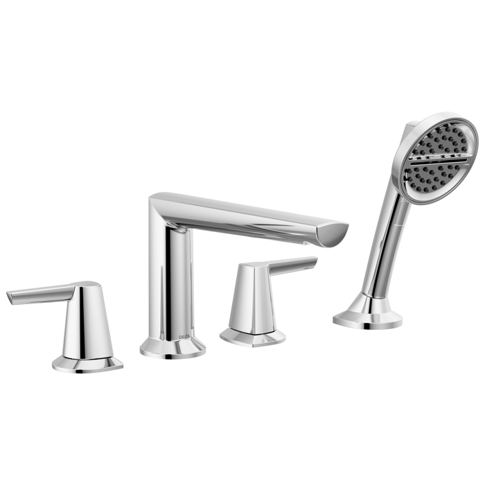 Delta Delta Galeon™: 4-Hole Roman Tub Trim with Hand Shower