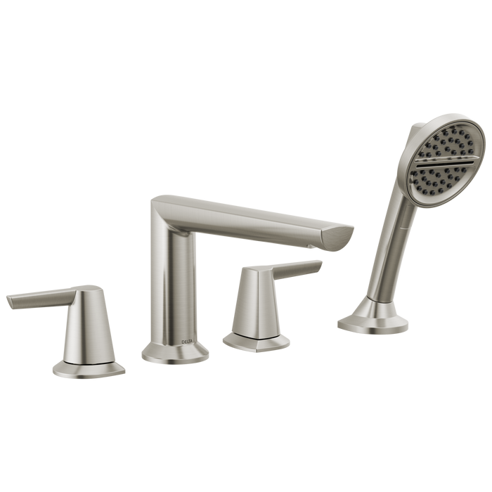 Delta Galeon: 4-Hole Roman Tub Trim with Hand Shower