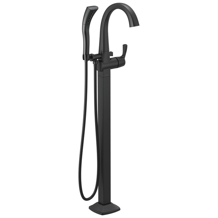 Single Handle Floor Mount Tub Filler Trim