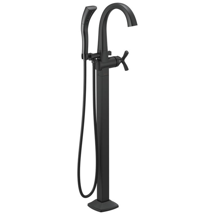 Single Handle Floor Mount Tub Filler Trim