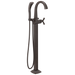 Single Handle Floor Mount Tub Filler Trim