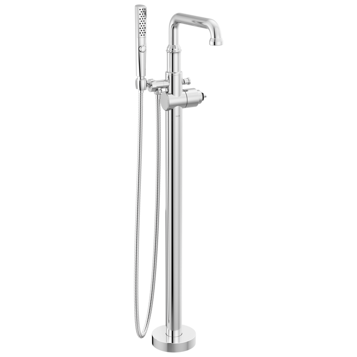 Delta Broderick: Floor Mount Tub Filler Trim- Less Handle