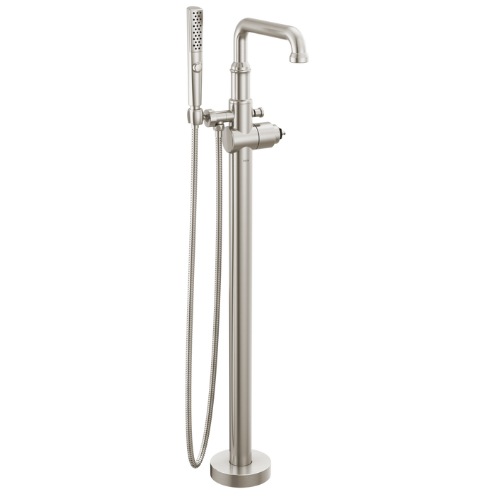 Delta Broderick: Floor Mount Tub Filler Trim- Less Handle