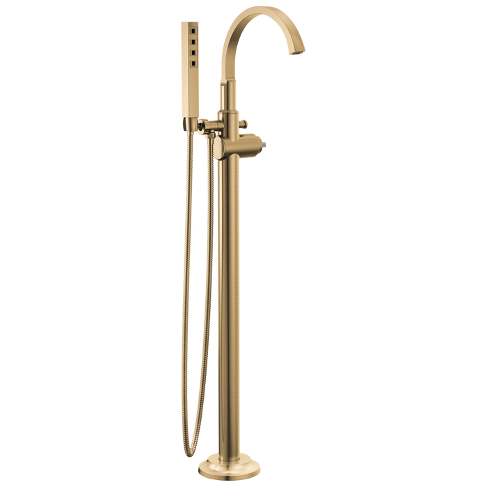 Delta Tetra: Floor Mount Tub Filler Trim