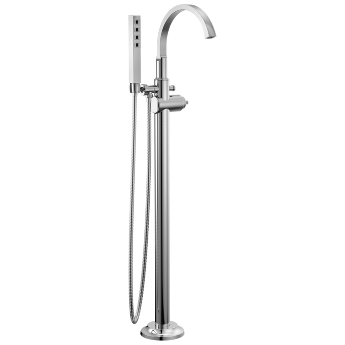 Delta Tetra: Floor Mount Tub Filler Trim