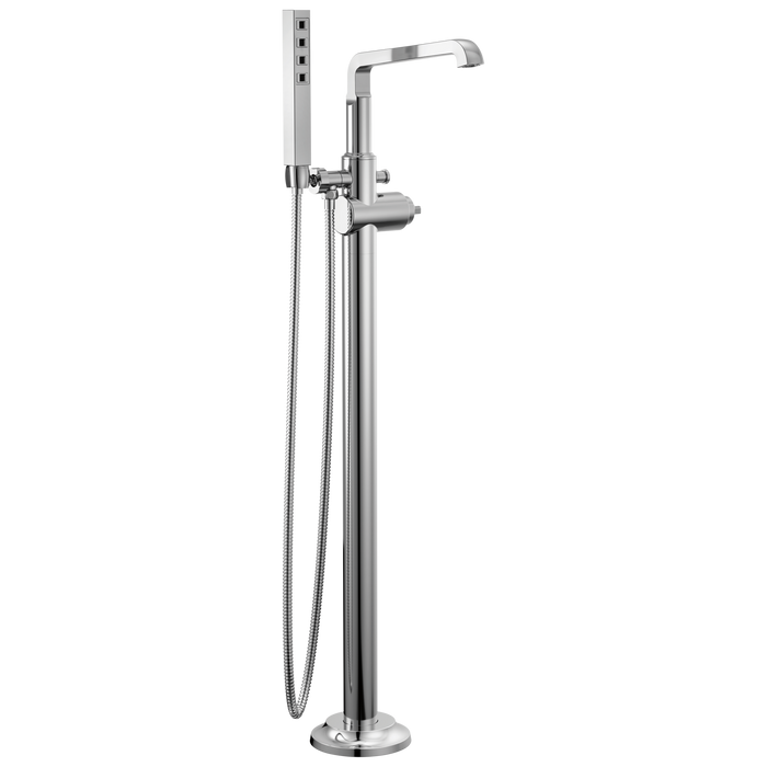Delta Tetra: Floor Mount Tub Filler Trim
