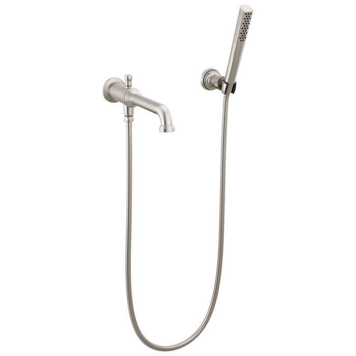 Delta Broderick: Wall Mount Tub Filler Trim with Hand Shower - Less Handles