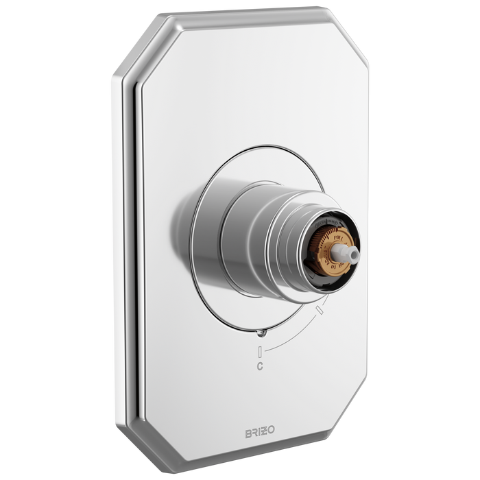 Brizo Beauclere T60P065 Pressure Balance Valve Only Trim - Less Handle - Chrome