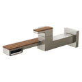 Luxe Nickel / Teak Wood