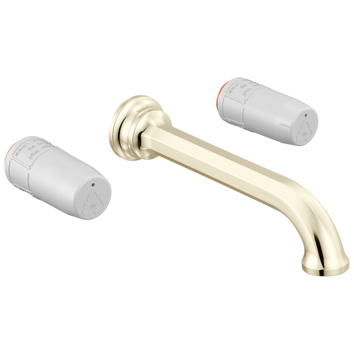 Brizo Beauclere T65865LF Two-Handle Wall Mount Lavatory Faucet - Less Handles 1.2 GPM - Polished Nickel