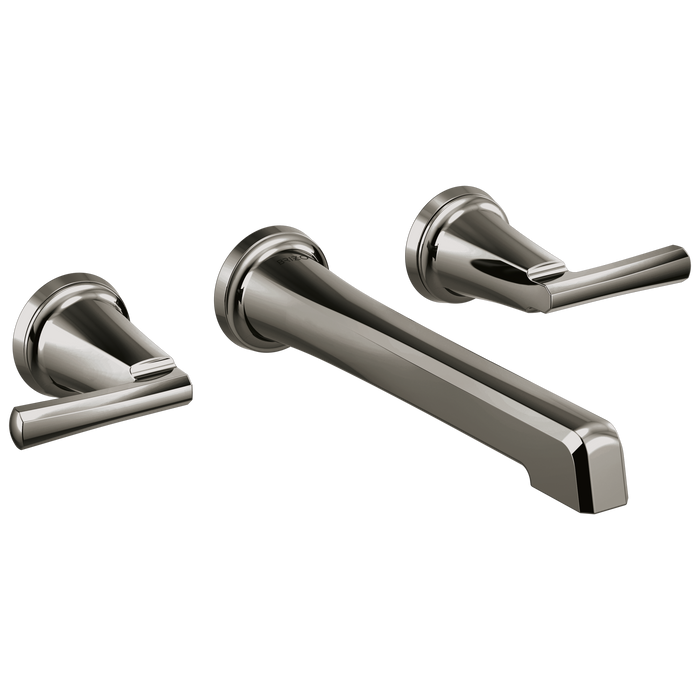 Brizo Levoir T65898LF Two-Handle Wall Mount Lavatory Faucet - Less Handles 1.2 GPM - Brilliance Black Onyx