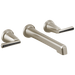 Brizo Levoir T65898LF Two-Handle Wall Mount Lavatory Faucet - Less Handles 1.2 GPM - Luxe Nickel