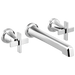Brizo Levoir T65898LF Two-Handle Wall Mount Lavatory Faucet - Less Handles 1.2 GPM - Chrome