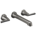 Brizo Levoir T65898LF Two-Handle Wall Mount Lavatory Faucet - Less Handles 1.2 GPM - Luxe Steel