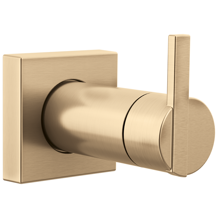 Brizo Frank Lloyd Wright T666100 Sensori Volume Control Trim With Lunar Handle - Luxe Gold