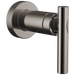 Brizo Roccesco T666110 Sensori Volume Control Trim with Lever Handle - Brilliance Black Onyx