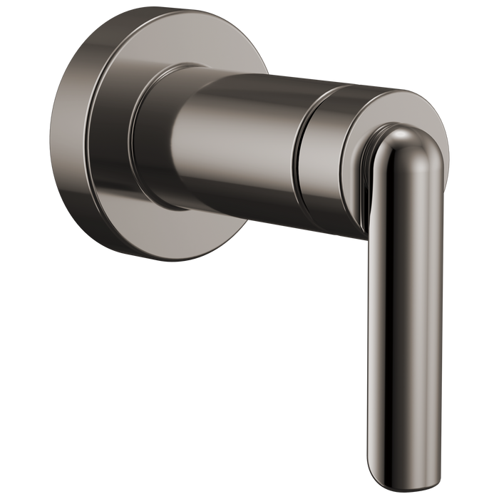 Brizo Roccesco T666111 Sensori Volume Control Trim with Bent Lever Handle - Brilliance Black Onyx