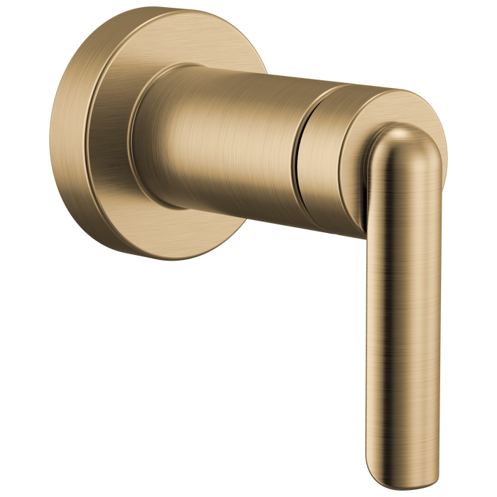 Brizo Roccesco T666111 Sensori Volume Control Trim with Bent Lever Handle - Luxe Gold