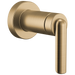 Brizo Roccesco T666111 Sensori Volume Control Trim with Bent Lever Handle - Luxe Gold