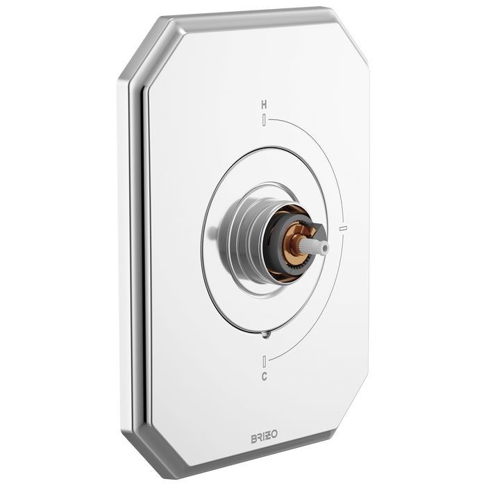 Brizo Beauclere T66T065 Sensori Thermostatic Valve Trim - Less Handle - Chrome
