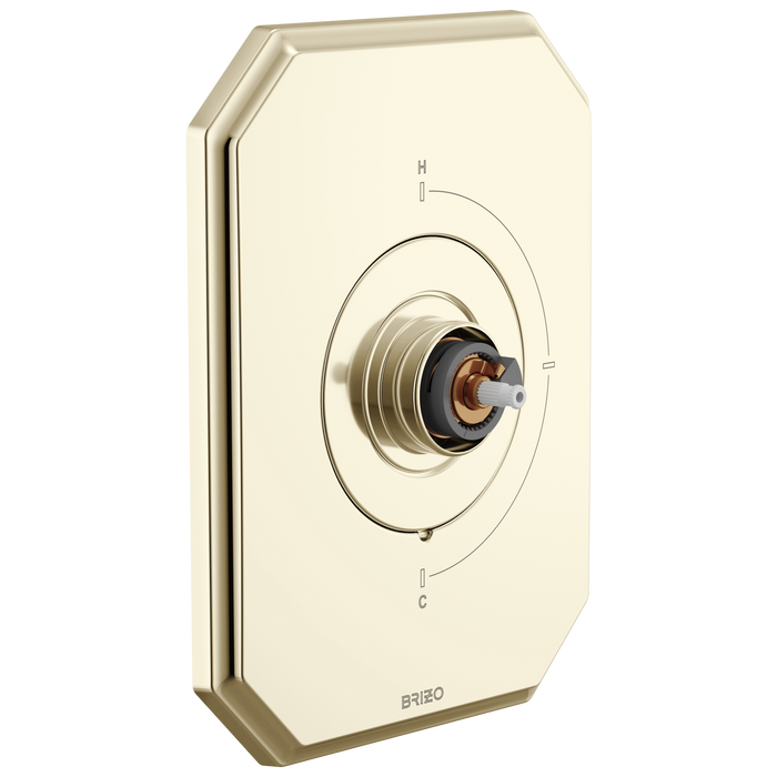 Brizo Beauclere T66T065 Sensori Thermostatic Valve Trim - Less Handle - Polished Nickel