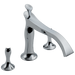 Brizo Brizo RSVP: Three Hole Roman Tub Trim - Less Handles
