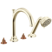 Brizo Beauclere T67465 Roman Tub Faucet With Handshower - Less Handles - Polished Nickel