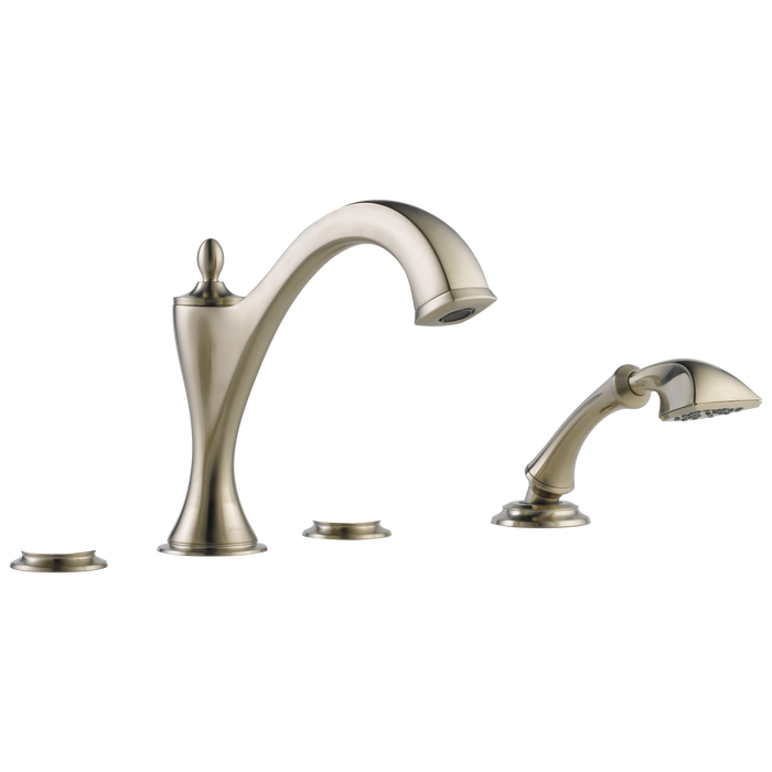 Brizo Brizo Charlotte: Roman Tub with Hand Shower Trim - Less Handles