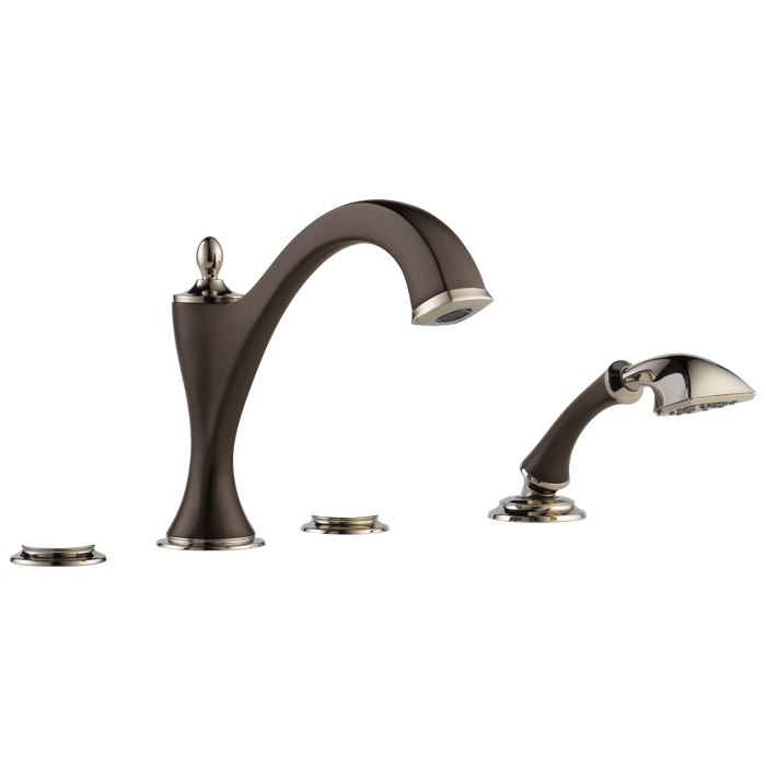 Brizo Brizo Charlotte: Roman Tub with Hand Shower Trim - Less Handles