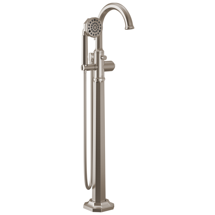 Brizo Beauclere T70165 Single-Handle Freestanding Tub Filler - Less Handle - Luxe Nickel