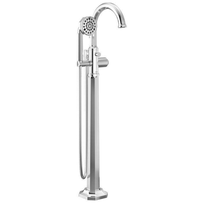Brizo Beauclere T70165 Single-Handle Freestanding Tub Filler - Less Handle - Chrome