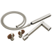 Brizo Frank Lloyd Wright T703100 Two-Handle Tub Filler Trim Kit with Lunar Handles - Luxe Nickel / Teak Wood