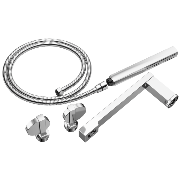 Brizo Frank Lloyd Wright T703100 Two-Handle Tub Filler Trim Kit with Lunar Handles - Chrome