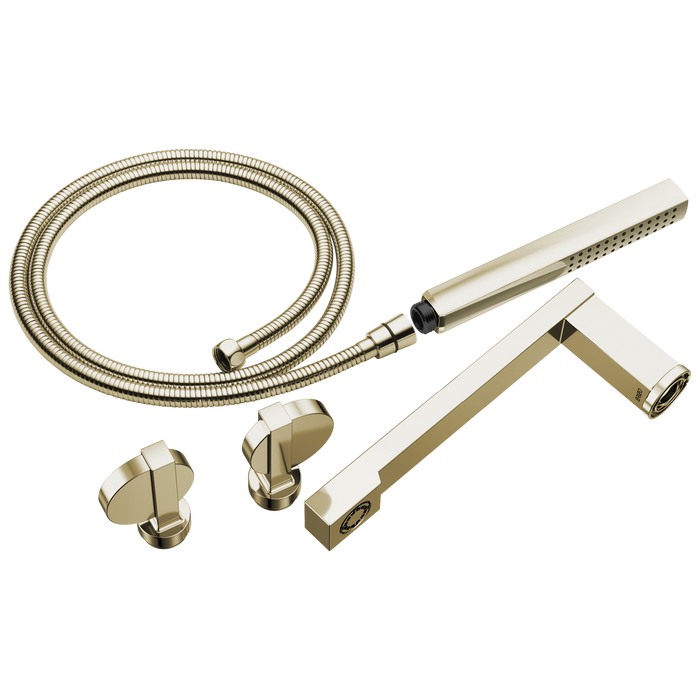 Brizo Frank Lloyd Wright T703100 Two-Handle Tub Filler Trim Kit with Lunar Handles - Polished Nickel