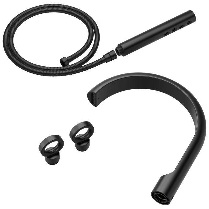 Brizo Roccesco T703112 Two-Handle Tub Filler Trim Kit with Knob Handles - Matte Black