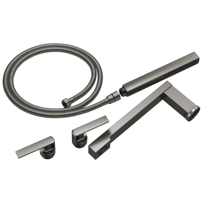 Brizo Frank Lloyd Wright T70399 Two-Handle Tub Filler Trim Kit with Gap Lever Handles - Luxe Steel