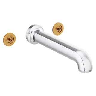 Brizo Kintsu: Two Handle Wall Mount Tub Filler