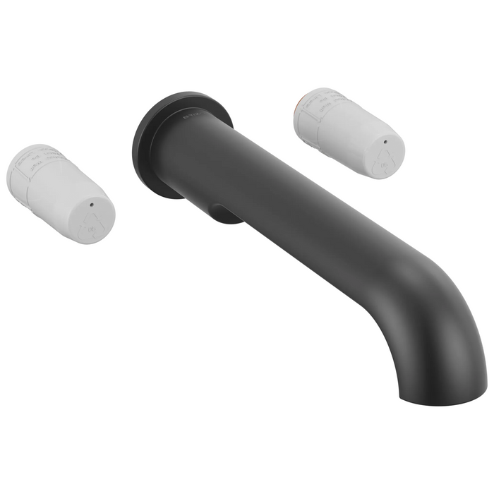 Brizo Roccesco T704110 Two Handle Wall Mount Tub Filler - Less Handles - Matte Black