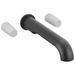 Brizo Roccesco T704110 Two Handle Wall Mount Tub Filler - Less Handles - Matte Black