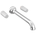 Brizo Beauclere T70465 Two Handle Wall Mount Tub Filler - Less Handles - Chrome