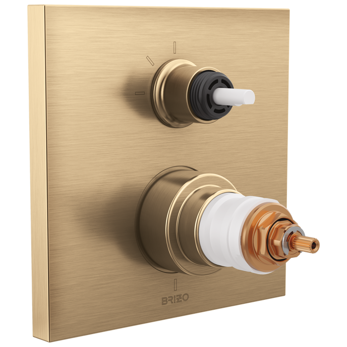 TempAssure Thermostatic Valve with 3-Function Integrated Diverter Trim - Less Handles