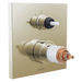 Brizo Frank Lloyd Wright: TempAssure Thermostatic Valve with 3-Function Integrated Diverter Trim - Less Handles