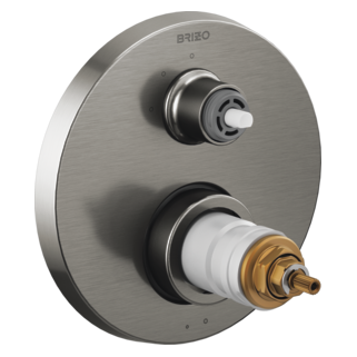Brizo Litze: TempAssure Thermostatic Valve with 3-Function Diverter Trim - Less Handles