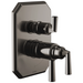 Brizo Beauclere T75565 TempAssure Thermostatic Valve with Integrated 3-Function Diverter Trim - Brilliance Black Onyx