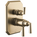 Brizo Beauclere T75565 TempAssure Thermostatic Valve with Integrated 3-Function Diverter Trim - Luxe Gold