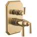 Brizo Beauclere T75565 TempAssure Thermostatic Valve with Integrated 3-Function Diverter Trim - Polished Gold